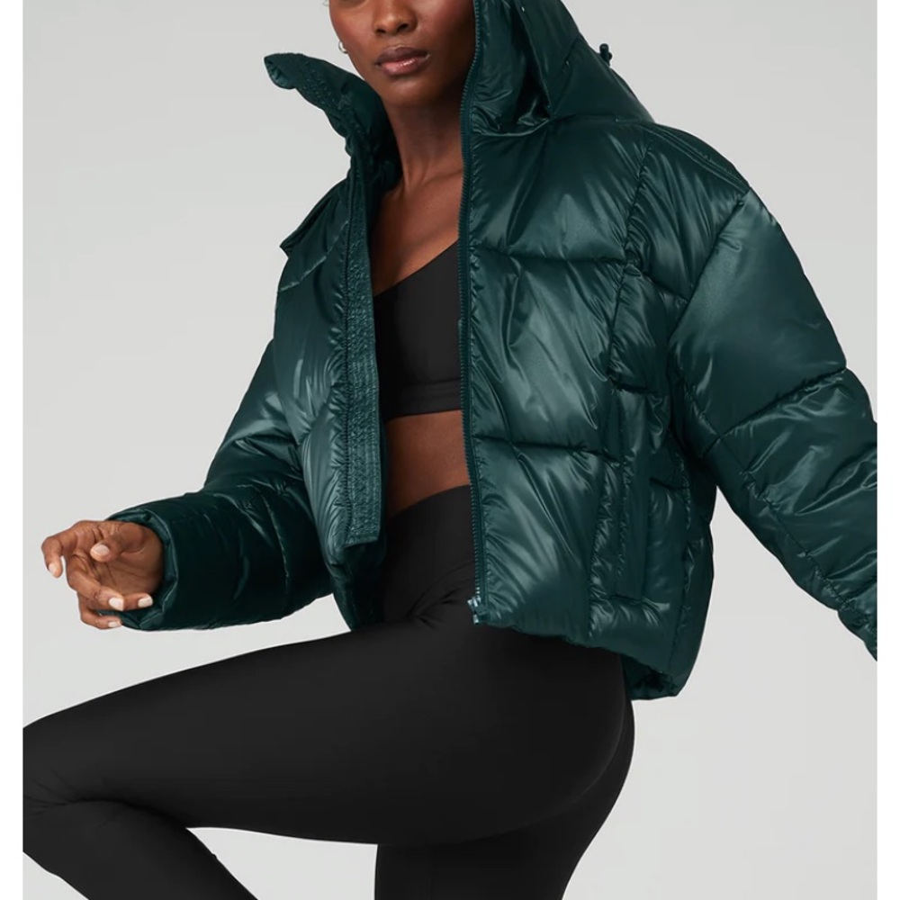 Forest green alo puffer